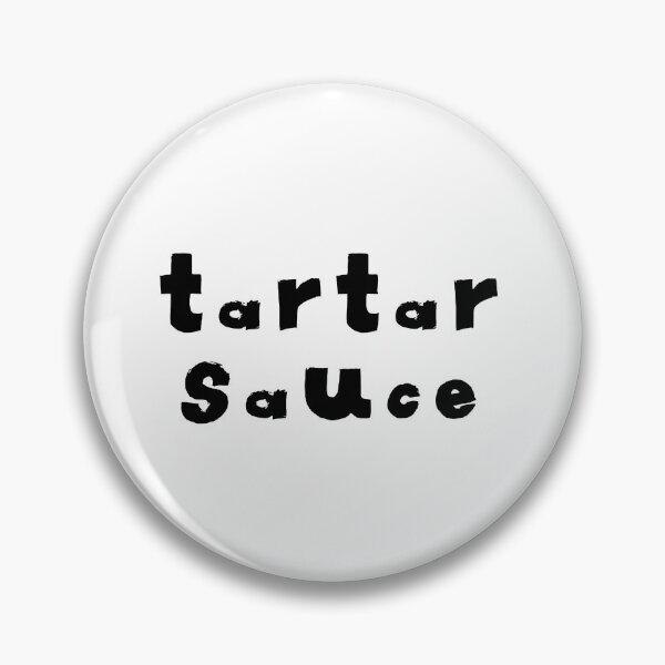 Item preview, Tartar Sauce Text Monochrome White designed and sold by Meepuruproject.