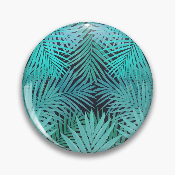 Item preview, Palm Fronds Tropical Aqua Pattern designed and sold by Lesley Fitzpatrick.