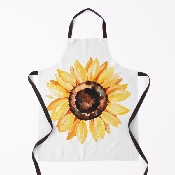 Item preview, Watercolor sunflower, hand painted yellow flower designed and sold by SouthPrints.