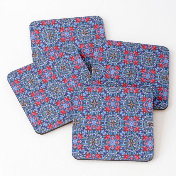 Item preview, A blue and pink bouquet pattern. designed and sold by Patternflower.