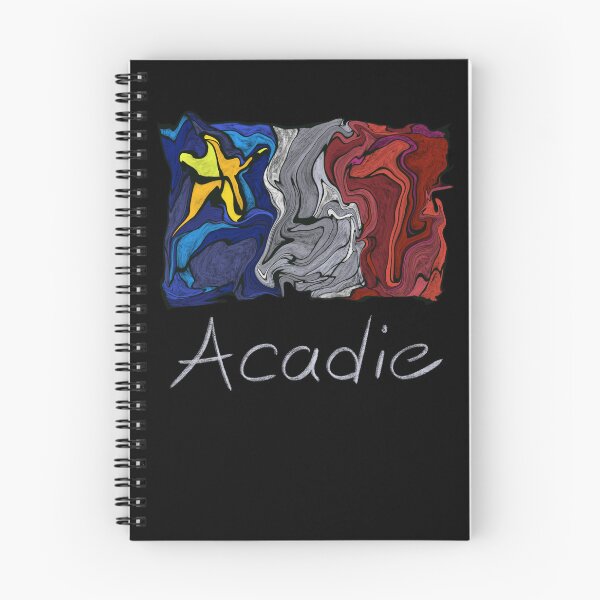 Artikelvorschau, Flüssiges Pastellmosaik mit akadischer Flagge - Drapeau acadien mosaïque liquide pastel vitrail entworfen und verkauft von ColoursOfFrance.