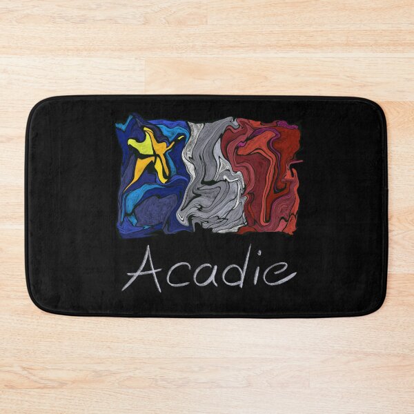 Item preview, Acadian Flag pastel liquid mosaic - Drapeau acadien mosaïque liquide pastel vitrail designed and sold by ColoursOfFrance.