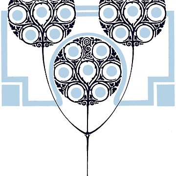 Artwork thumbnail, Art Nouveau Trees by mamiespaw