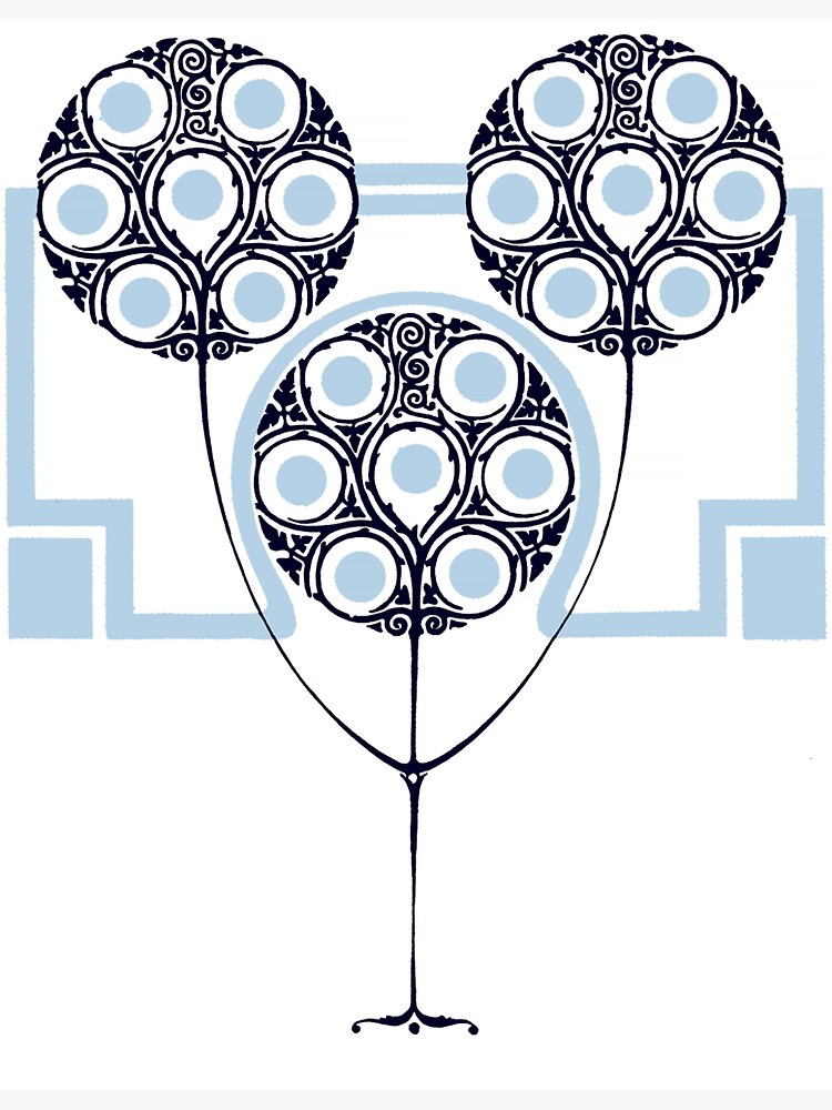 Thumbnail 3 of 3, Sticker, Art Nouveau Trees designed and sold by mamiespaw.