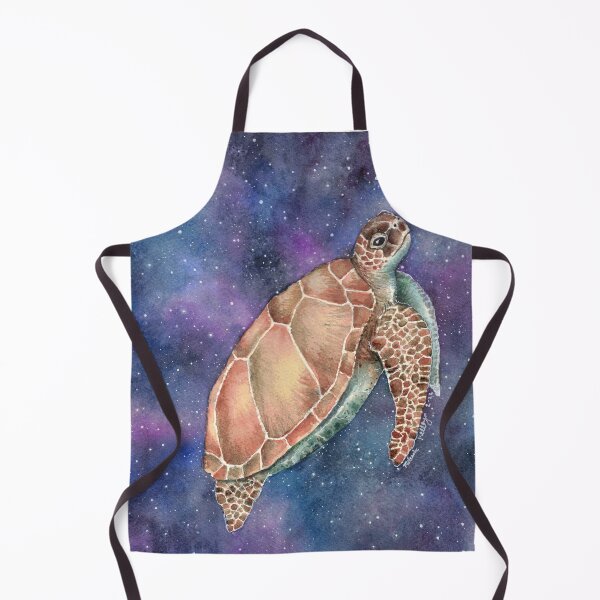 Item preview, Sea Turtle Swims in Space Watercolor designed and sold by Kelley-Art.