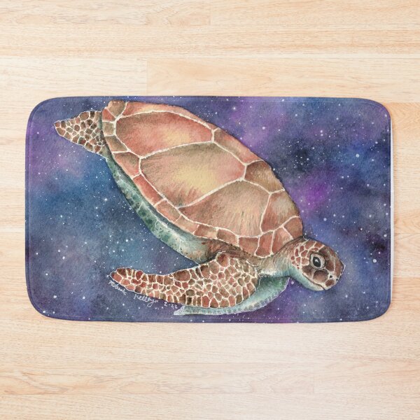 Item preview, Sea Turtle Swims in Space Watercolor designed and sold by Kelley-Art.