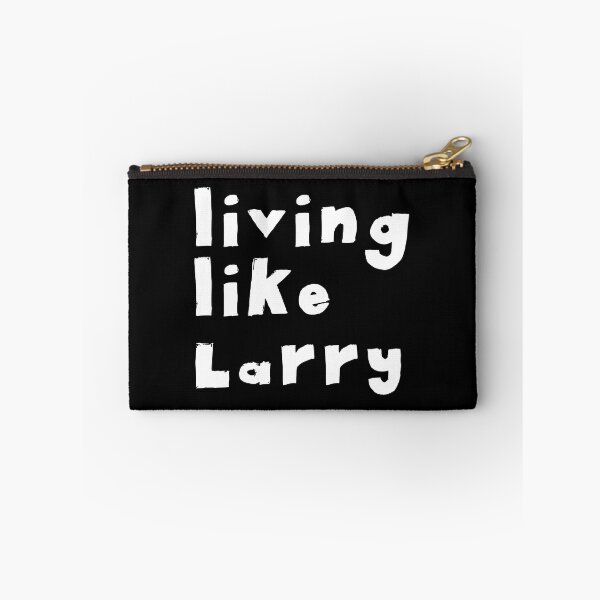 Item preview, Living Like Larry Quotes Monochrome Black designed and sold by Meepuruproject.