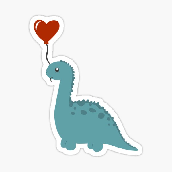 Aperçu de l'œuvre Dino Love créée et vendue par Tilly Scribbles.