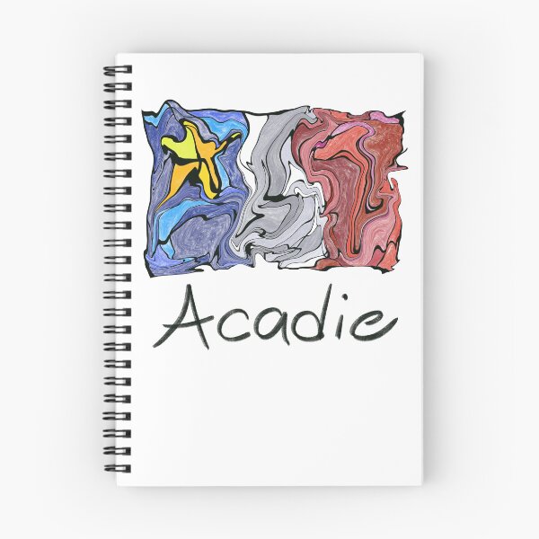 Item preview, Acadian Flag pastel liquid mosaic - Drapeau acadien mosaïque liquide pastel vitrail designed and sold by ColoursOfFrance.