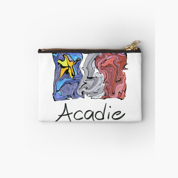 Item preview, Acadian Flag pastel liquid mosaic - Drapeau acadien mosaïque liquide pastel vitrail designed and sold by ColoursOfFrance.