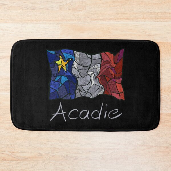 Item preview, Acadian Flag pastel liquid mosaic - Drapeau acadien mosaïque liquide pastel vitrail designed and sold by ColoursOfFrance.