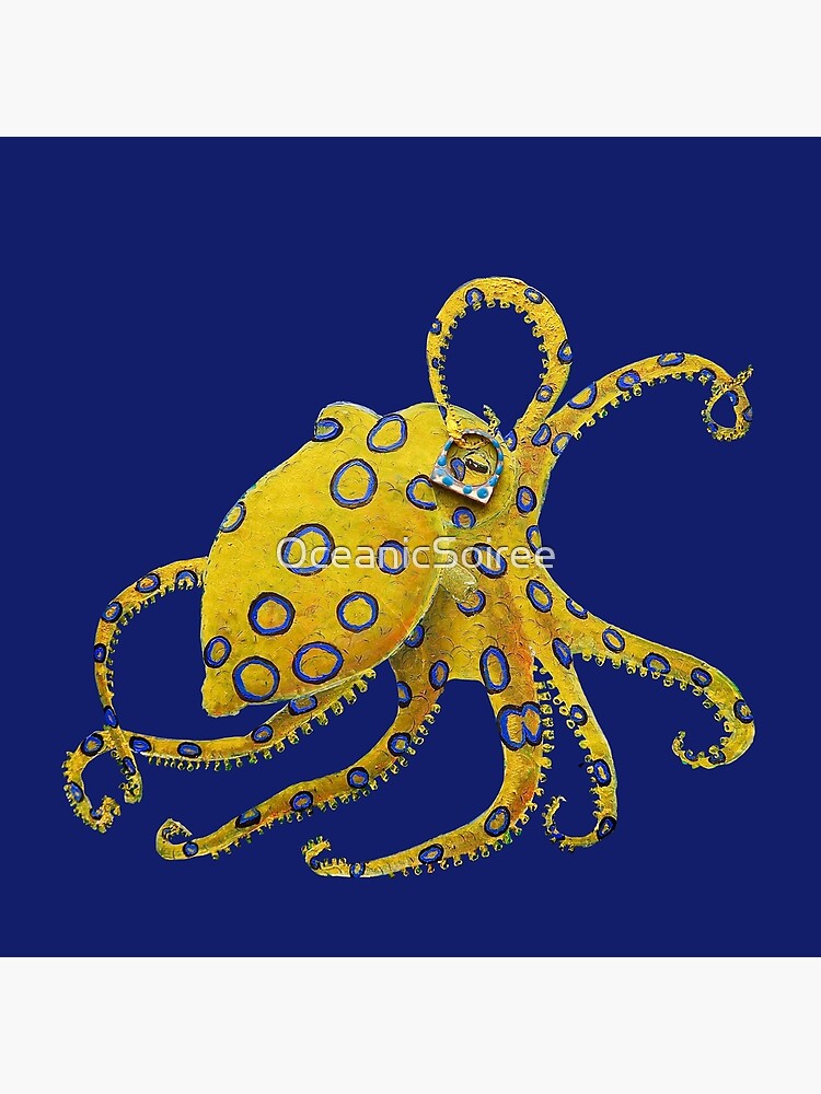 Buying Blue Ring Octopus Canvas