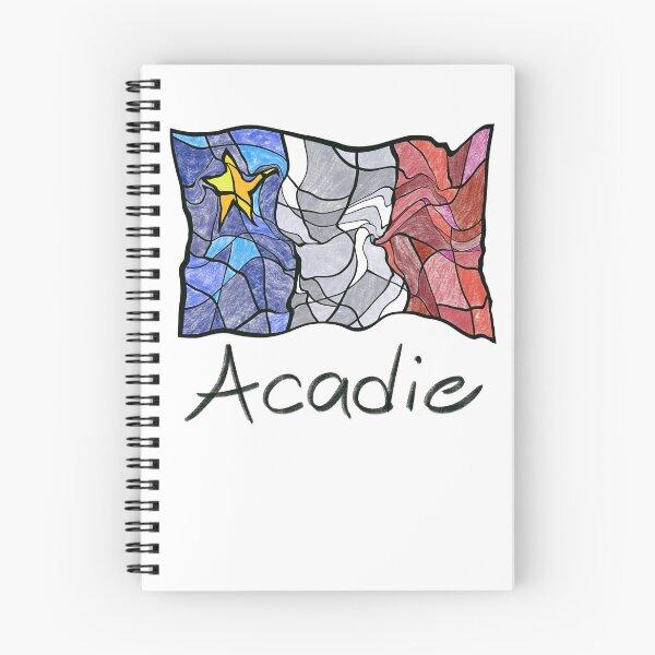 Item preview, Acadian Flag pastel liquid mosaic - Drapeau acadien mosaïque liquide pastel vitrail designed and sold by ColoursOfFrance.