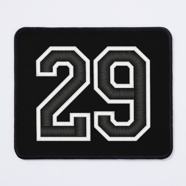 Item preview, 29 Black Jersey Sports Number twenty-nine Football 29 designed and sold by elhefe.
