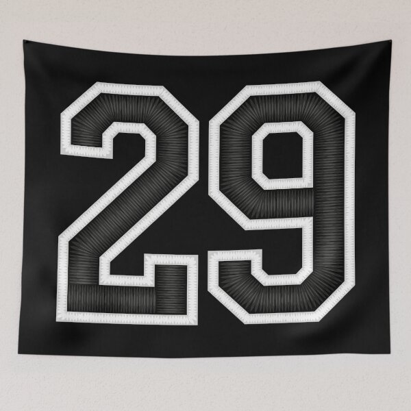 Item preview, 29 Black Jersey Sports Number twenty-nine Football 29 designed and sold by elhefe.