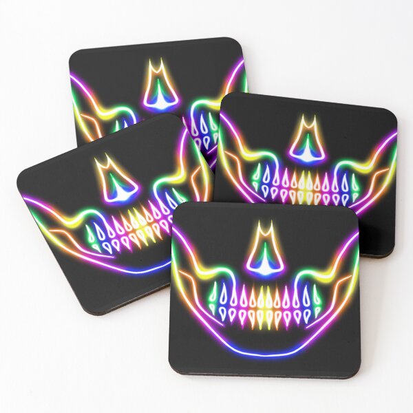 Item preview, Rainbow Neon Skull Mask designed and sold by SusansCorner.
