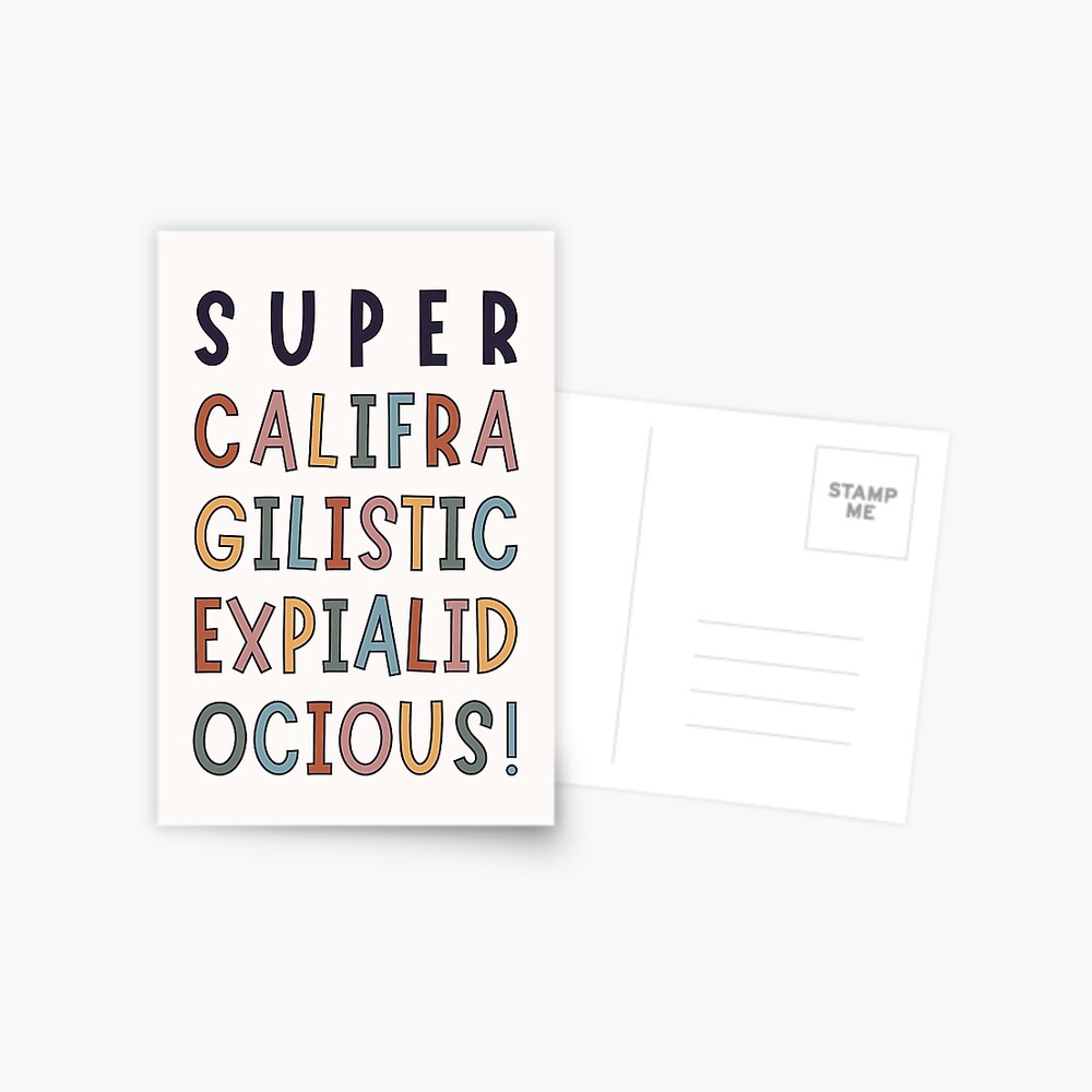 Supercalifragilisticexpialidocious Art Prints for Sale | Redbubble