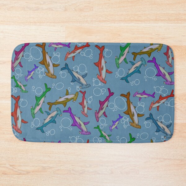 Item preview, Rainbow hammerhead sharks pattern designed and sold by Thegoofygoblin.