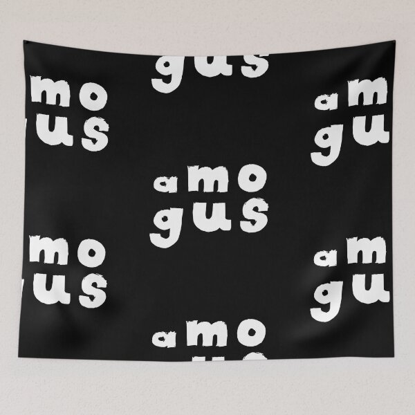 Item preview, Amogus Quotes Monochrome Black designed and sold by Meepuruproject.