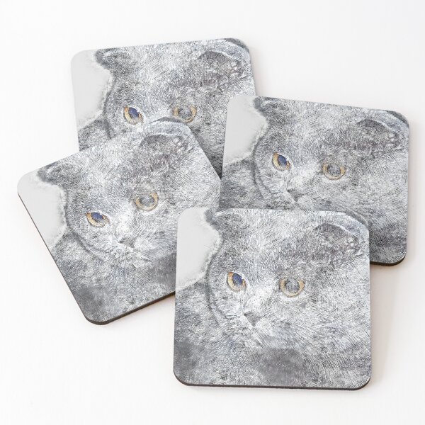 Item preview, Сolor print British shorthair cat designed and sold by artdragongift 15.