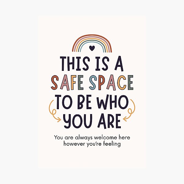 Item preview, Safe Space To Be Who You Are designed and sold by Plant  Kind Thoughts.