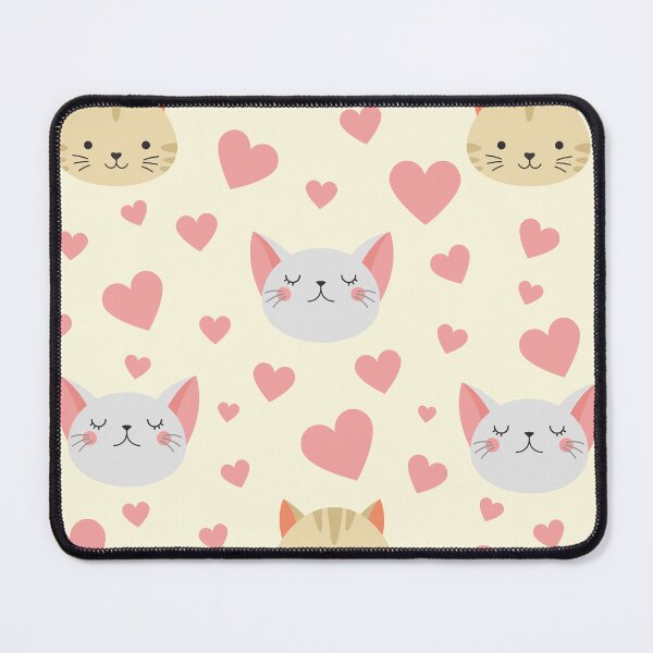 Item preview, Cat and Heart Pattern designed and sold by quinellie.