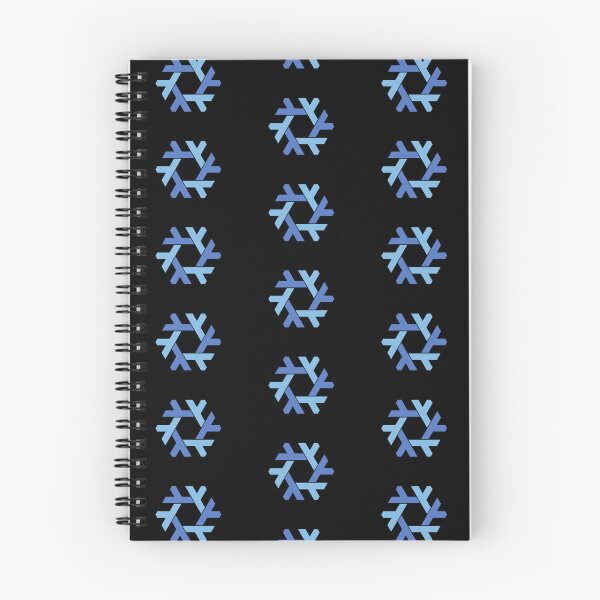 Item preview,  nix / nixos blue on black snowflake pattern  designed and sold by yisraeldov.