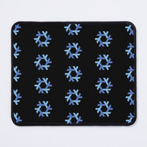 Item preview,  nix / nixos blue on black snowflake pattern  designed and sold by yisraeldov.