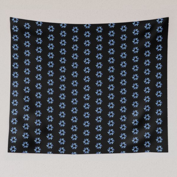 Item preview,  nix / nixos blue on black snowflake pattern  designed and sold by yisraeldov.
