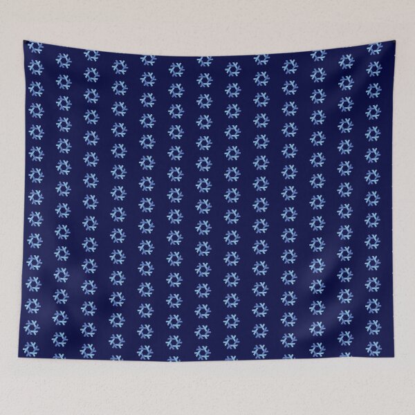 Item preview, nix / nixos blue on dark blue snowflake pattern  designed and sold by yisraeldov.