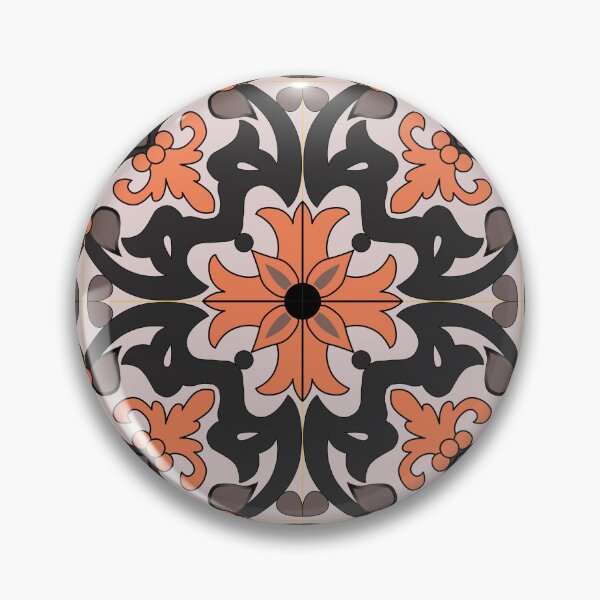 Item preview, Oriental flower tile pattern designed and sold by arkantus.