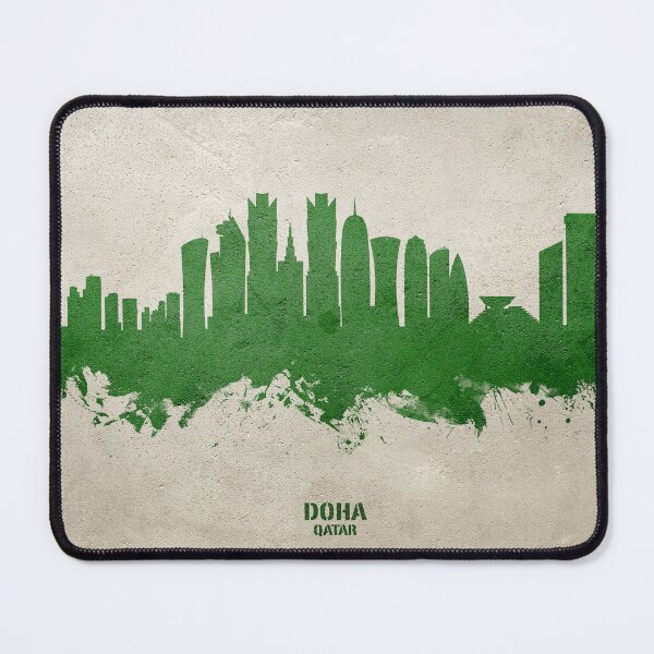 Item preview, Doha Qatar Skyline designed and sold by ArtPrints.
