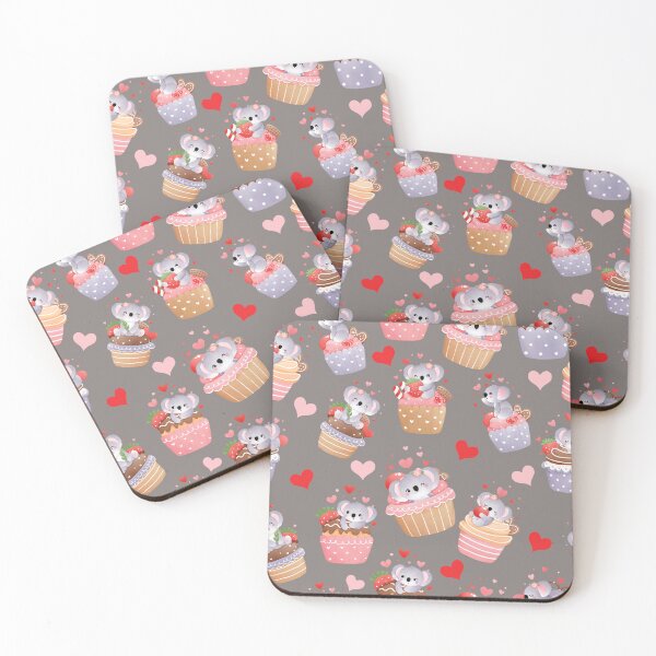 Item preview, Koala Cupcake, seamless pattern designed and sold by samah82.