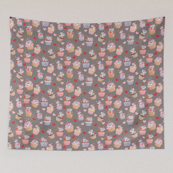 Item preview, Koala Cupcake, seamless pattern designed and sold by samah82.