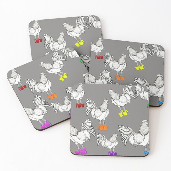 Item preview, Rainbow Rooster Pattern  designed and sold by Thegoofygoblin.