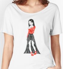 Girl in Dress Women's Relaxed Fit T-Shirt
