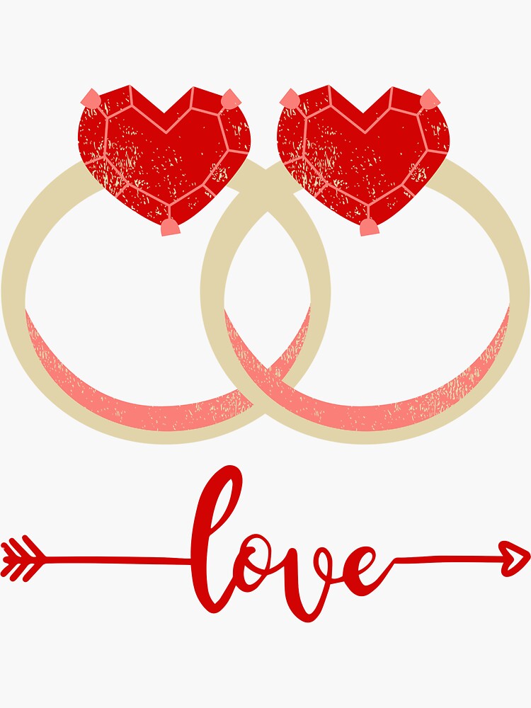 engagement rings Sticker for Sale by fras77