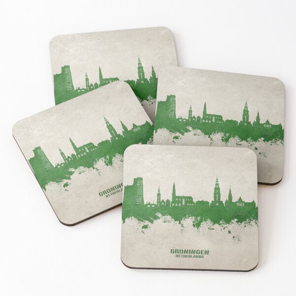 Item preview, Groningen The Netherlands Skyline designed and sold by ArtPrints.