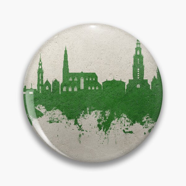 Item preview, Groningen The Netherlands Skyline designed and sold by ArtPrints.