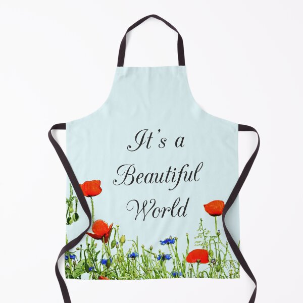 Item preview, It's a beautiful world - Flower digital art design designed and sold by S Quinn.