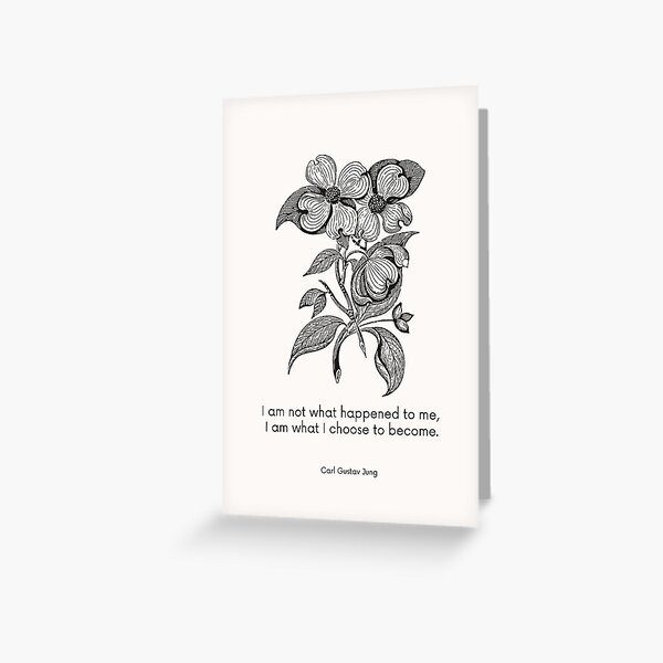 Artikel-Vorschau von Zitat von Carl Jung: Ich bin nicht das, was mir passiert ist, ich bin das, was ich werden möchte, designt und verkauft von Plant  Kind Thoughts.