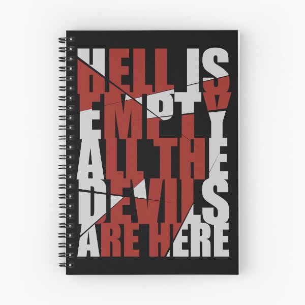 Item preview, Witty Quotes Shakespeare Hell Is Empty All The Devils Are Here designed and sold by Jeezzas.