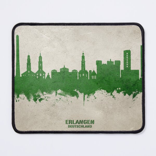 Item preview, Erlangen Germany Skyline designed and sold by ArtPrints.