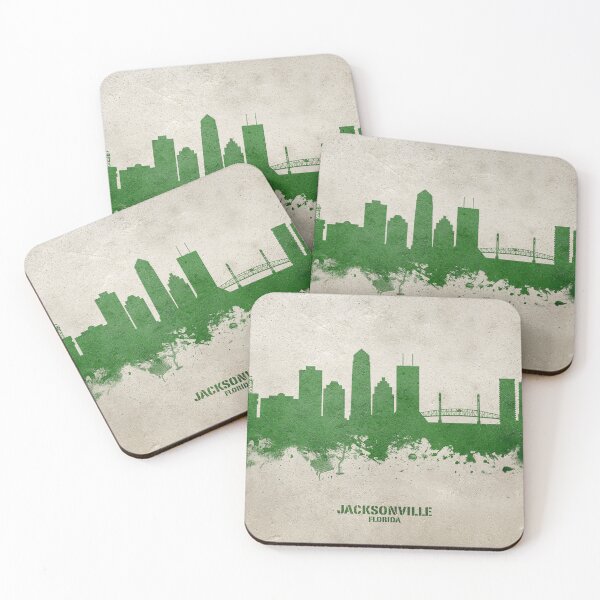 Aperçu de l'œuvre Jacksonville Florida Skyline créée et vendue par ArtPrints.