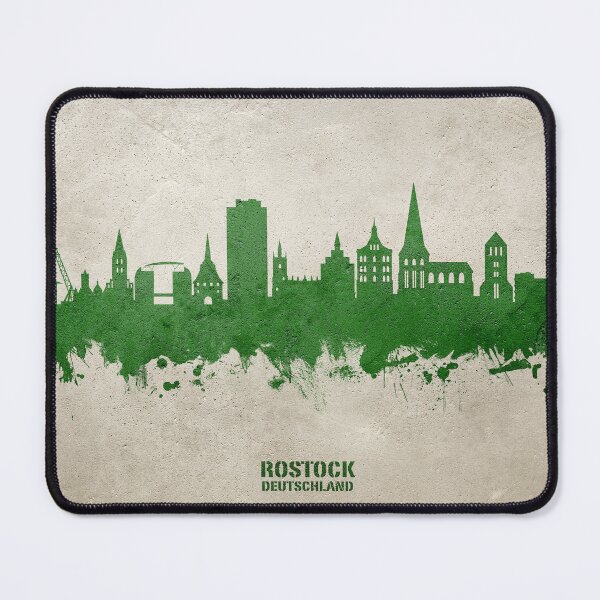 Item preview, Rostock Germany Skyline designed and sold by ArtPrints.