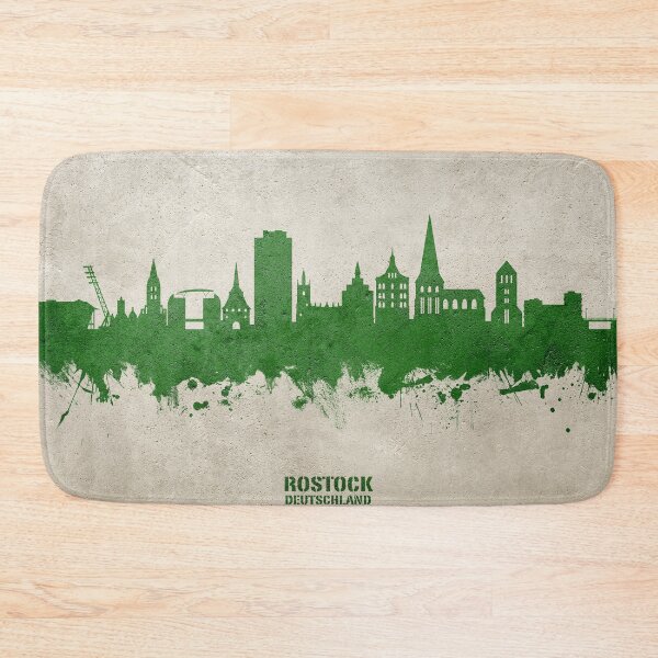 Item preview, Rostock Germany Skyline designed and sold by ArtPrints.