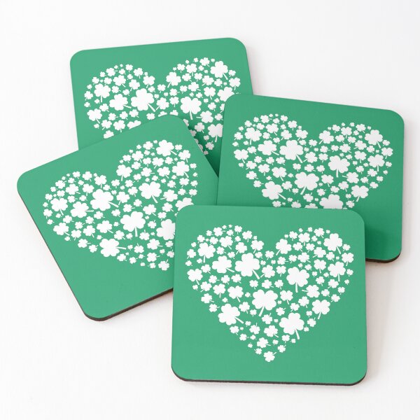 Item preview, St Patricks Day 2022 Heart Love Four Leaf Little Shamrock designed and sold by designandclouds.