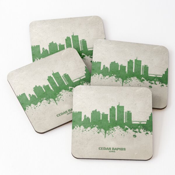Item preview, Cedar Rapids Iowa Skyline designed and sold by ArtPrints.