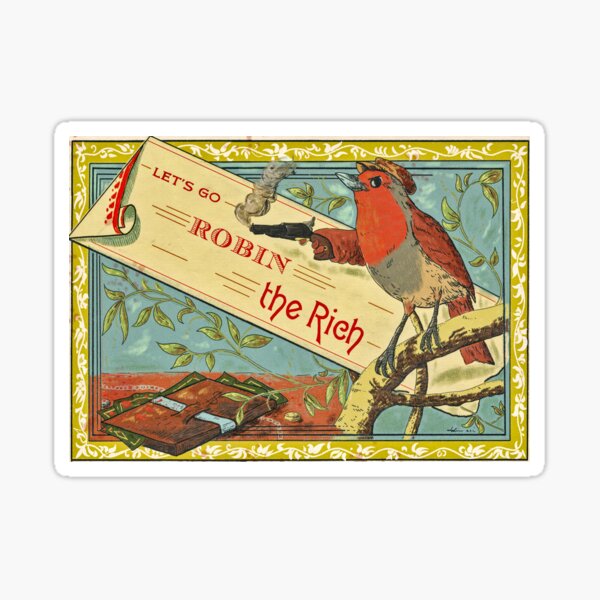 Item preview, Robin the Rich - Anticapitalist Bird designed and sold by Loki Propagandart.