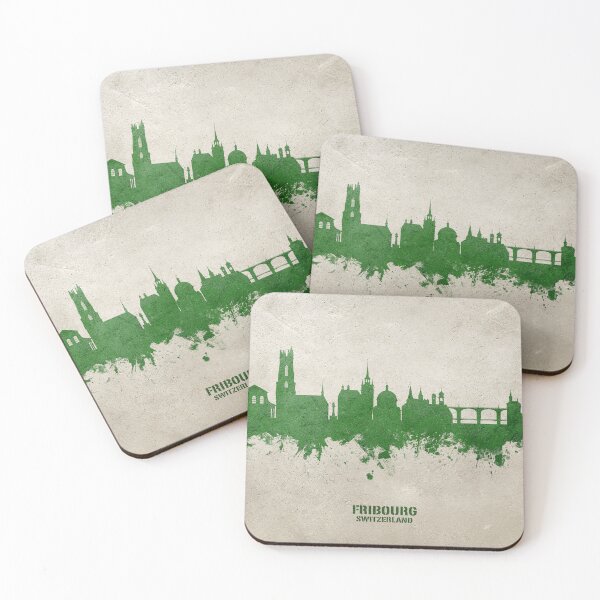 Item preview, Fribourg Switzerland Skyline designed and sold by ArtPrints.